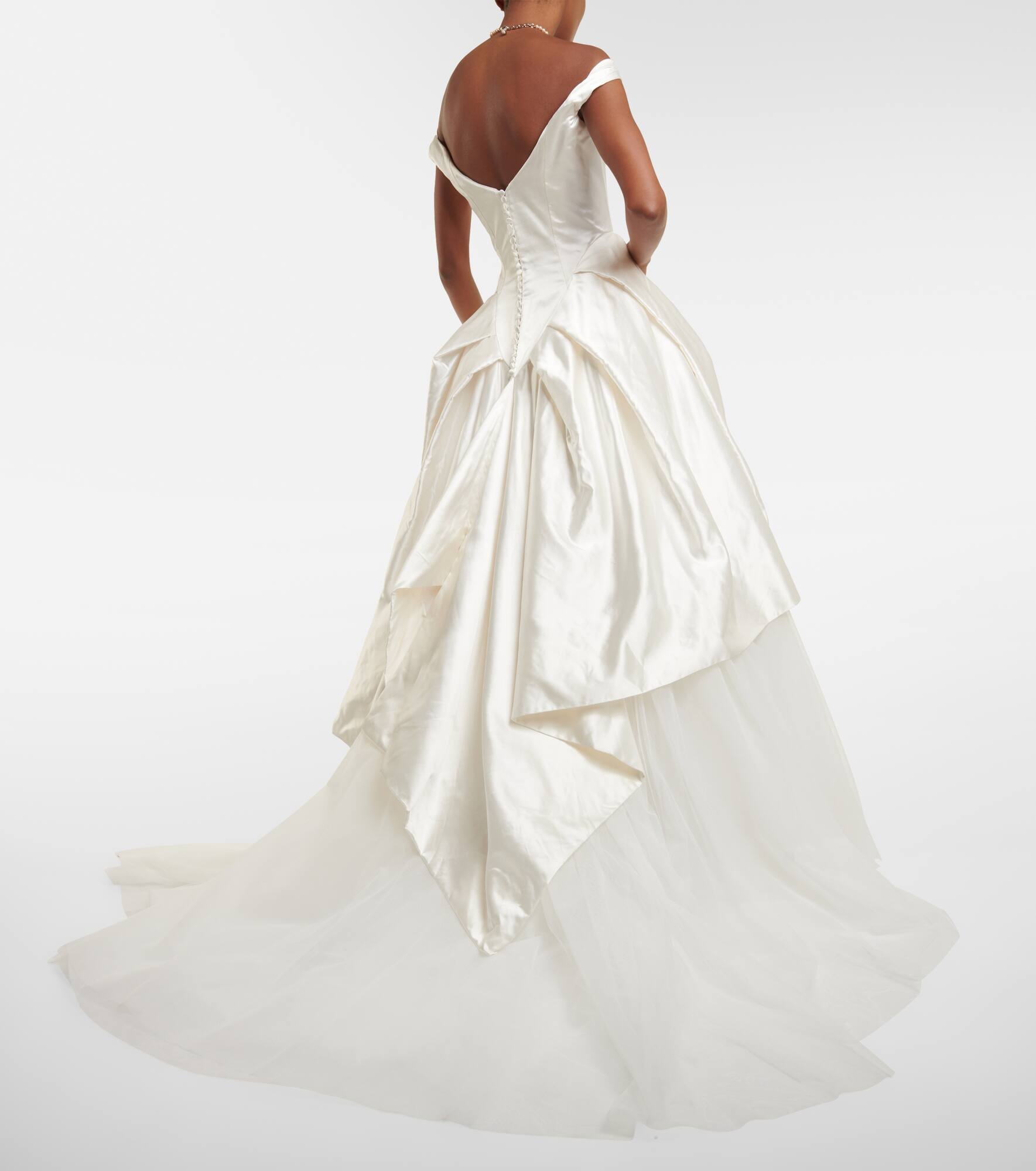 Bridal Nebula silk gown - 3