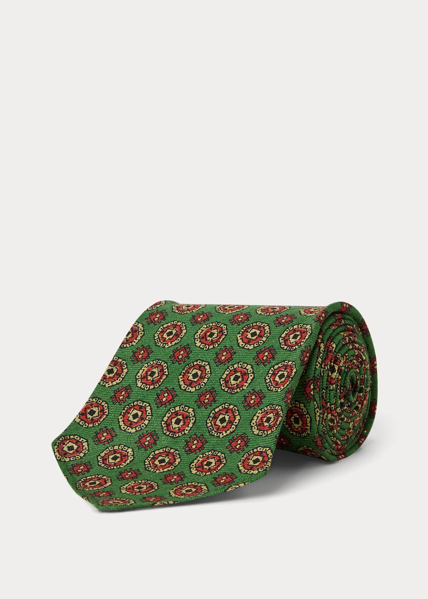 Handmade Print Wool Challis Tie - 2