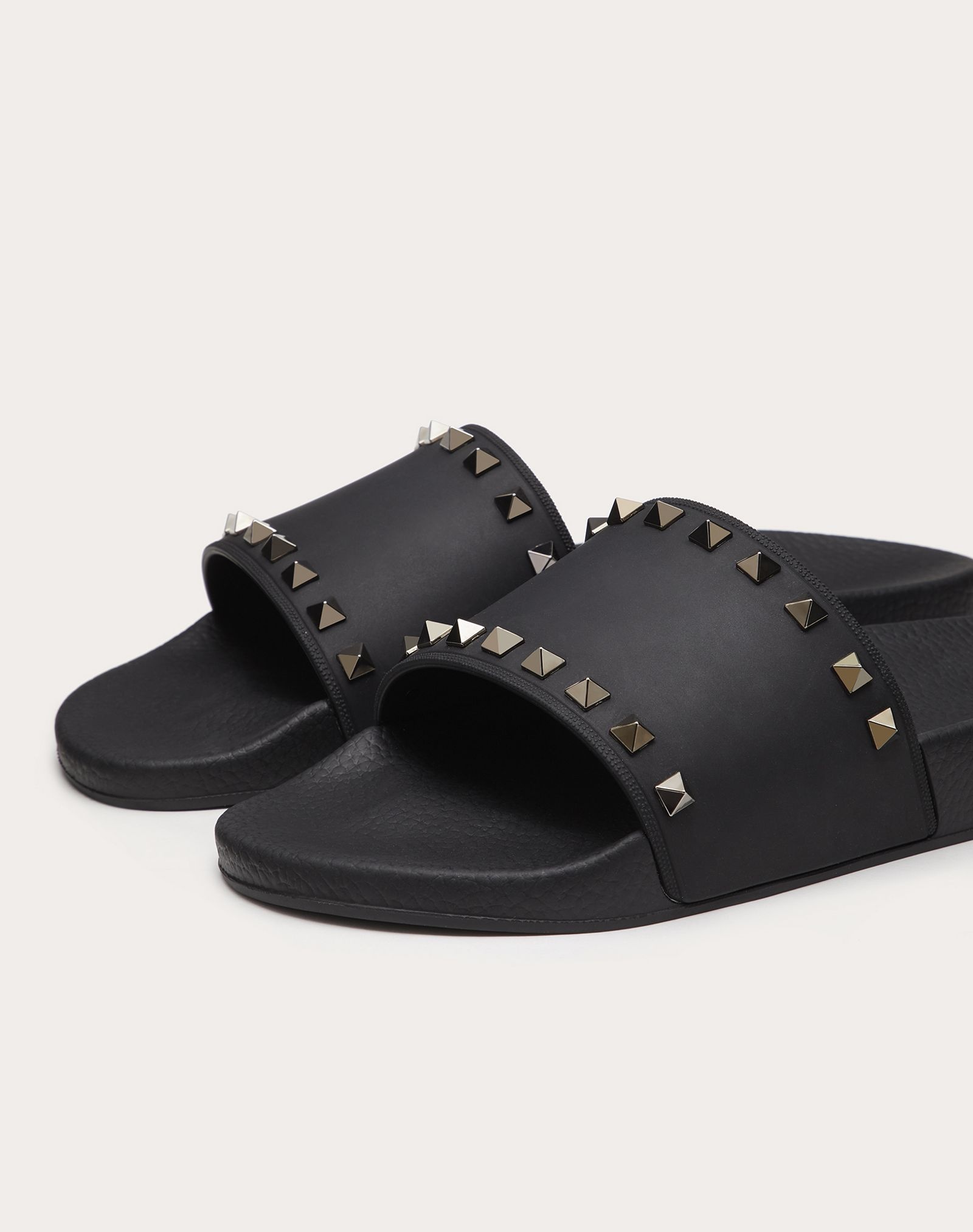 ROCKSTUD RUBBER SLIDER SANDAL - 5