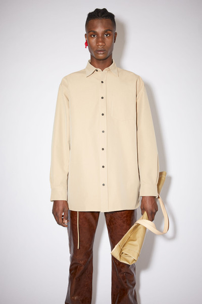 Acne Studios Oversized shirt - Warm beige outlook