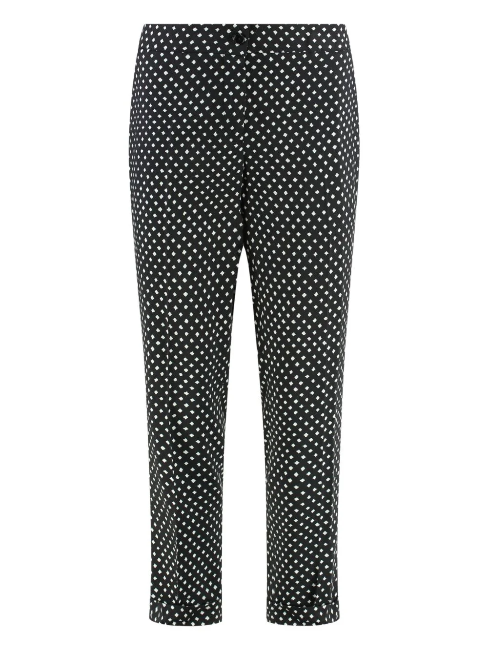 polka-dot cropped trousers - 1