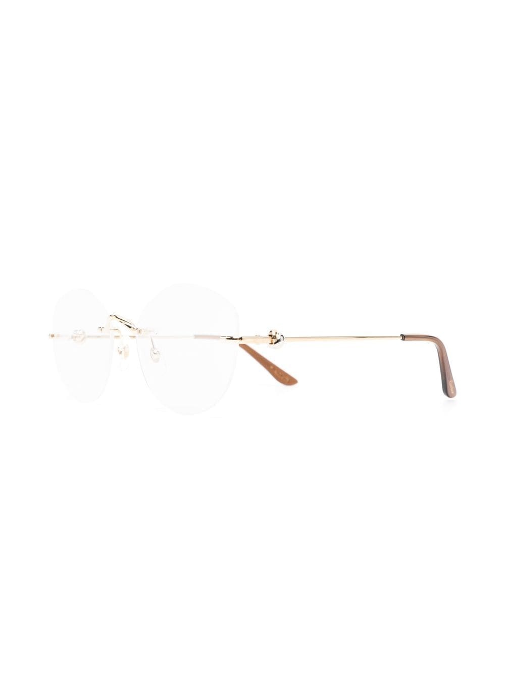 round rimless optical glasses - 2