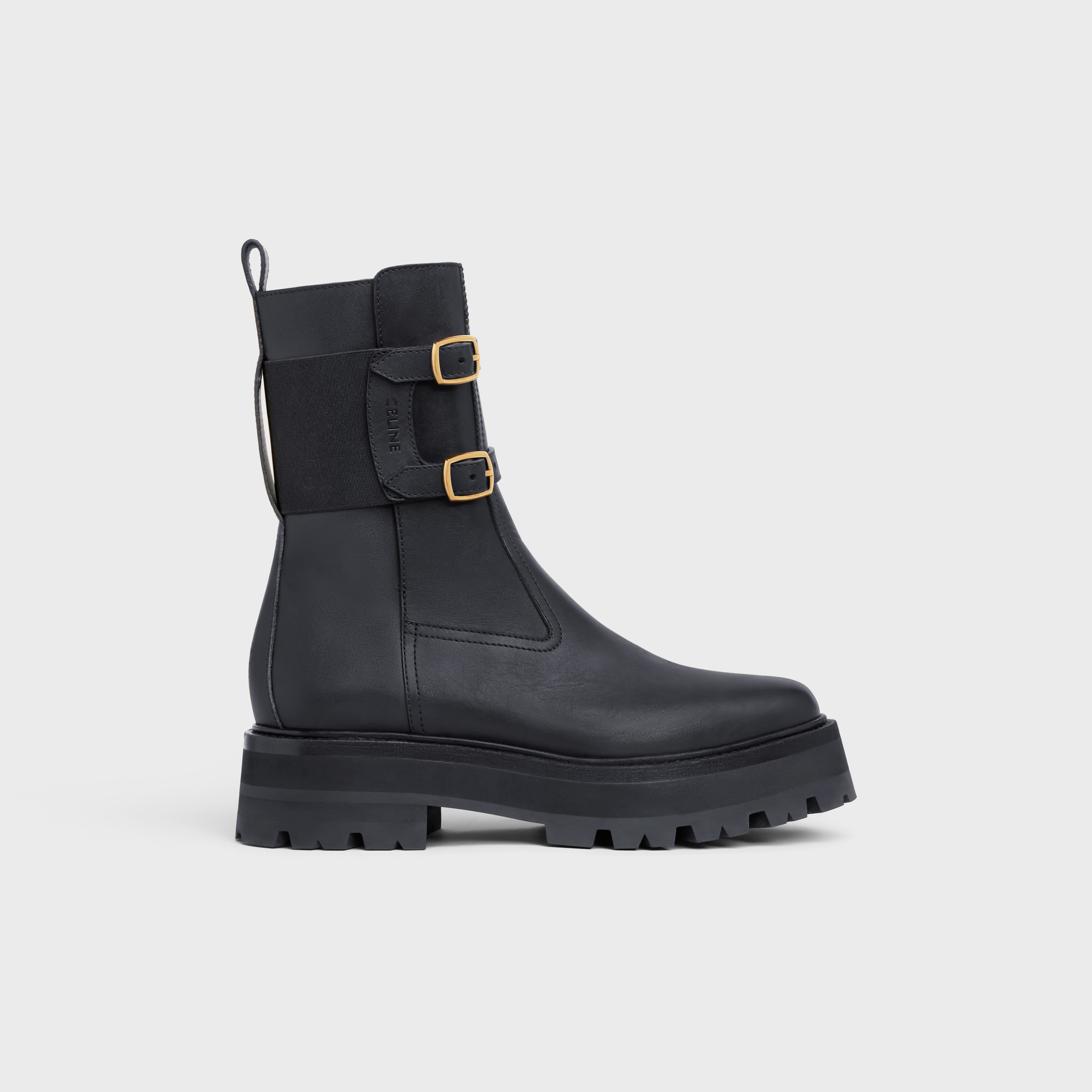 CELINE BULKY BUCKLED MEDIUM BOOT in Calfskin - 1