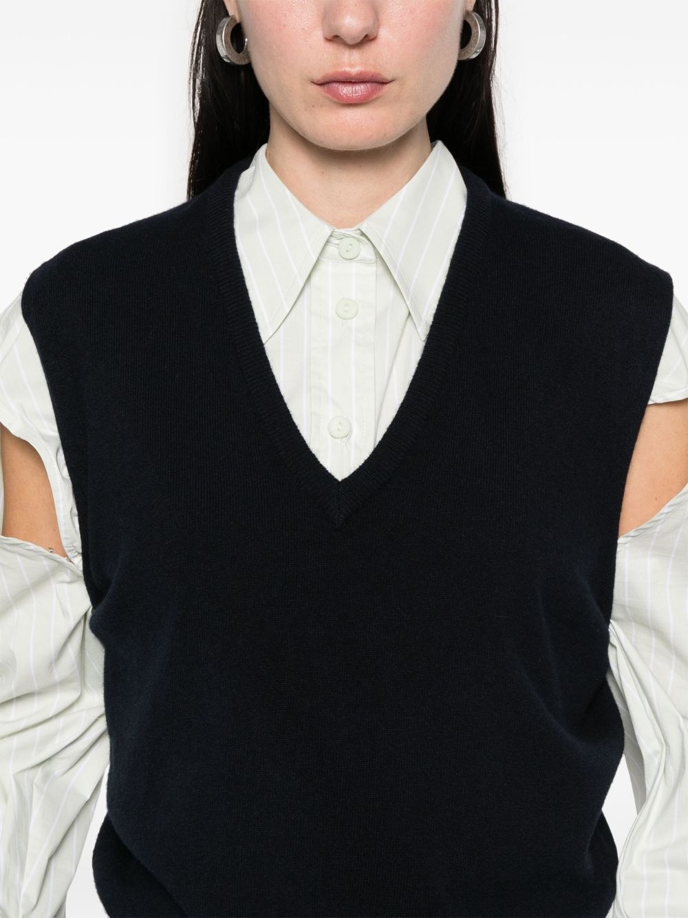 virgin wool vest - 5