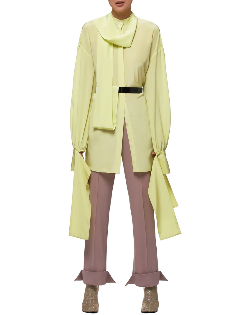 rokh Draped Cuff Blouse outlook