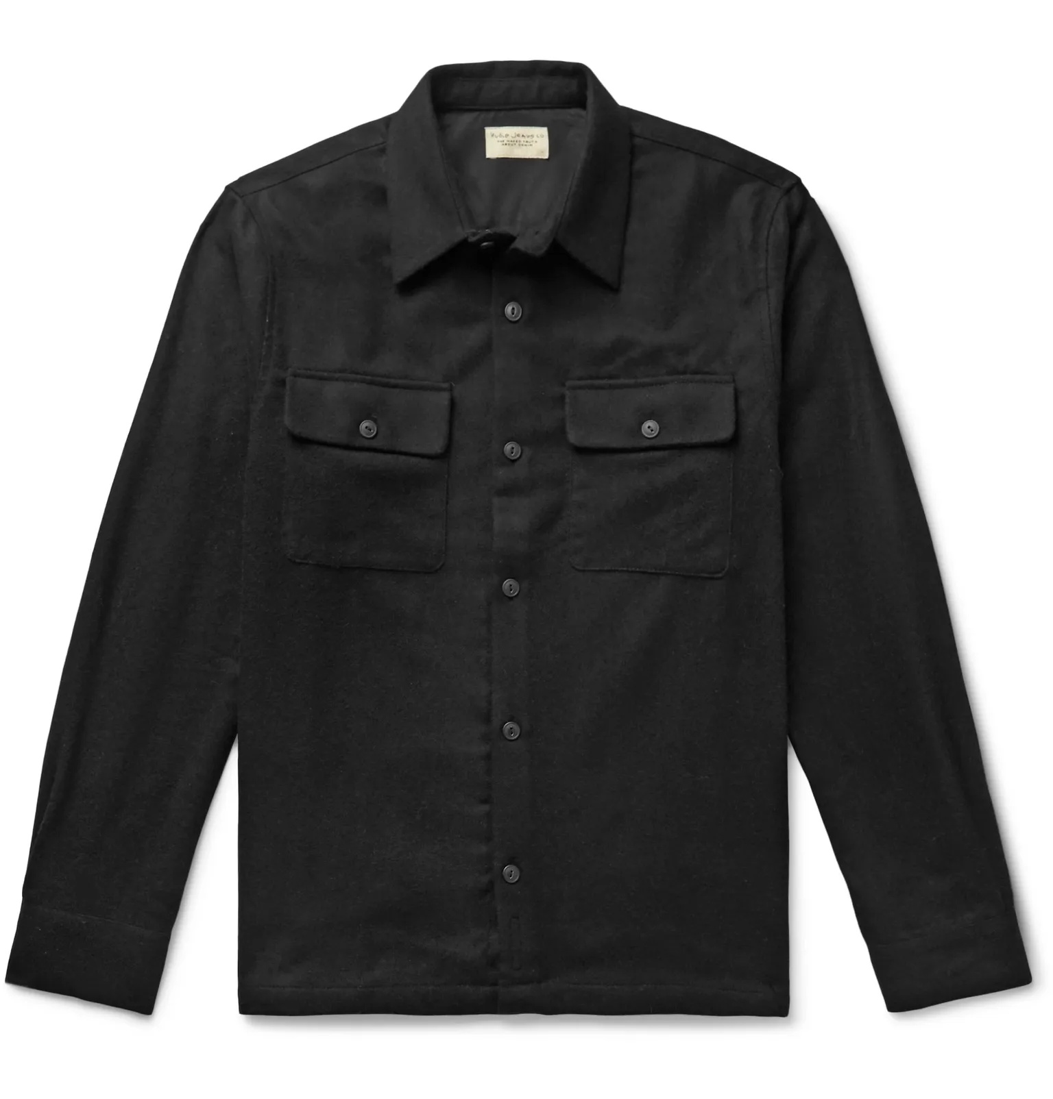 Sten Wool-Blend Flannel Shirt - 1