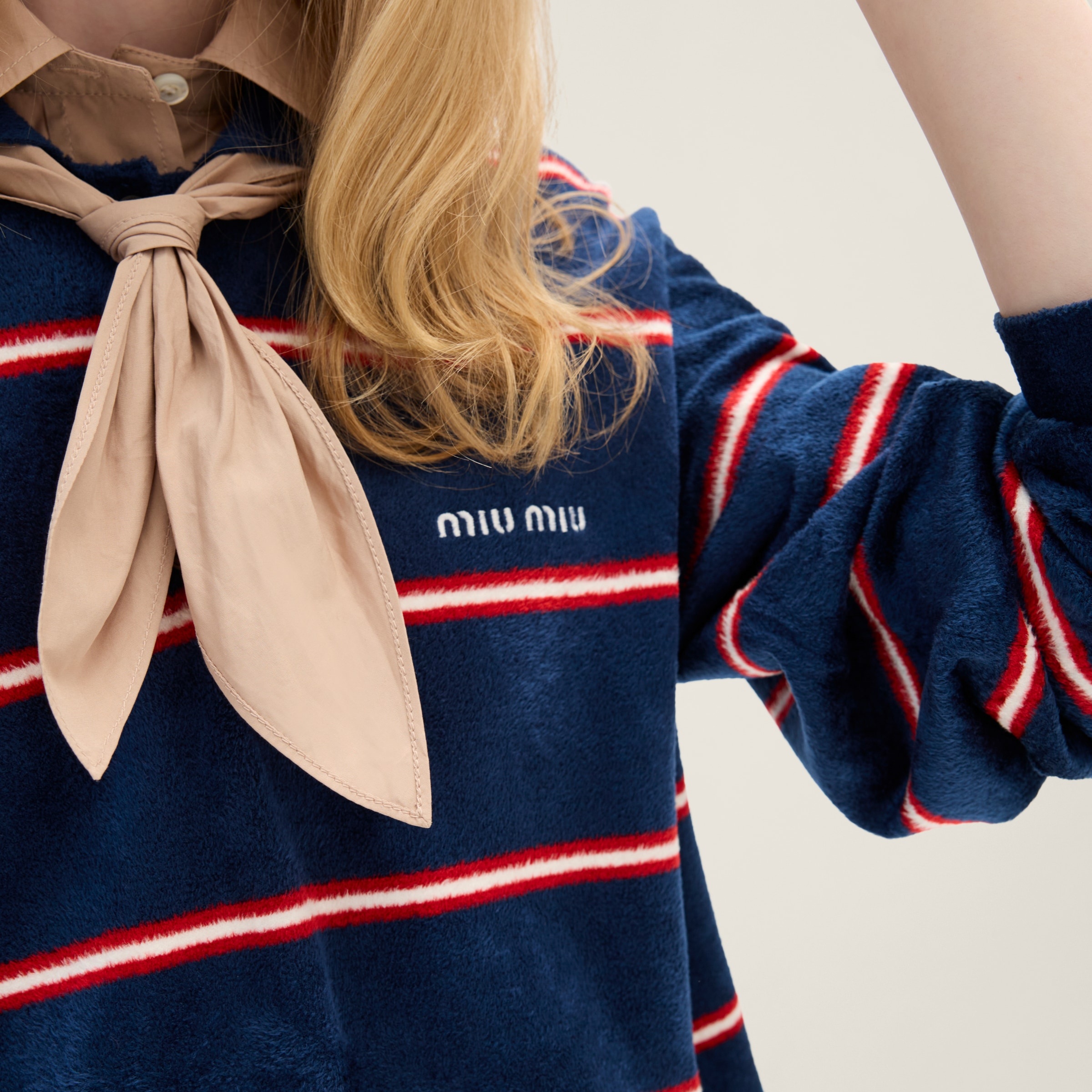 Striped viscose polo shirt - 6