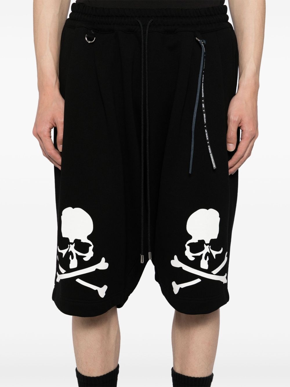 logo-print shorts - 5