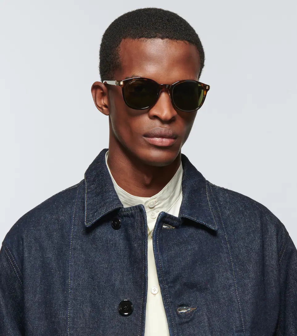 Rounded acetate sunglasses - 3