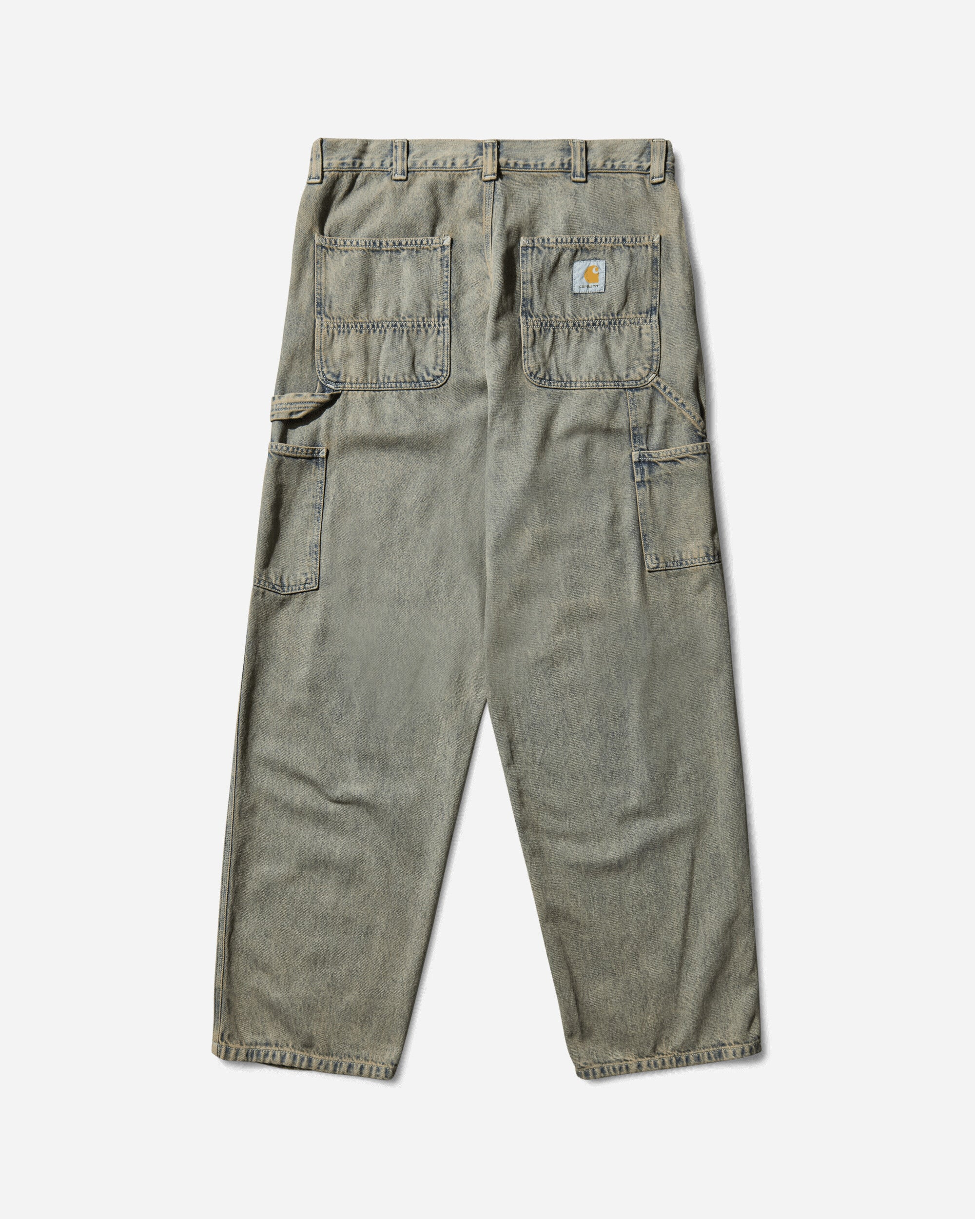Men's OG Single Knee Pants Blue / Leather (Garment Dyed) - 2