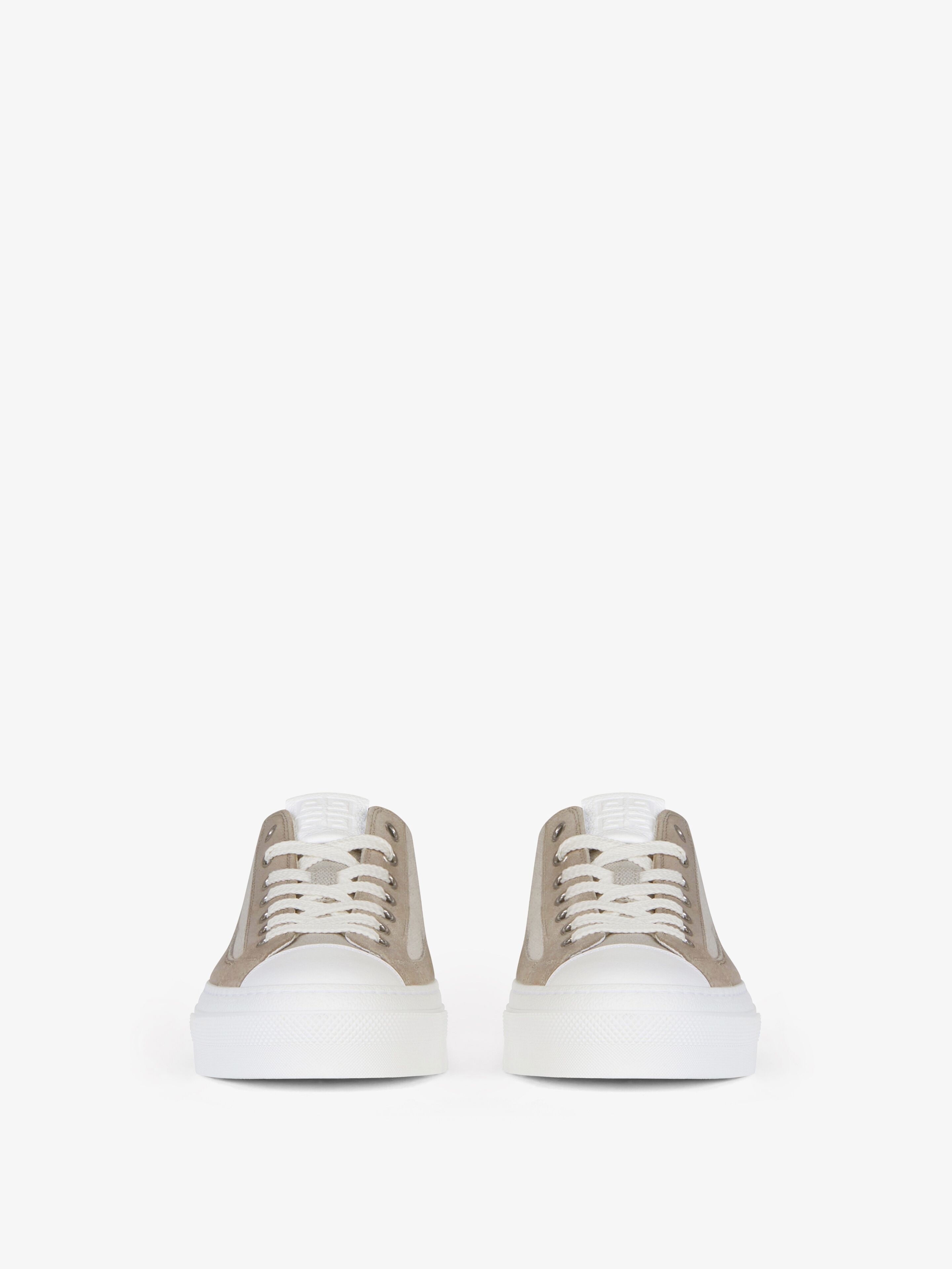 Givenchy GIVENCHY CITY SNEAKERS IN CANVAS AND SUEDE | REVERSIBLE