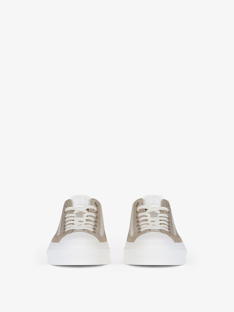 Givenchy GIVENCHY CITY SNEAKERS IN CANVAS AND SUEDE outlook