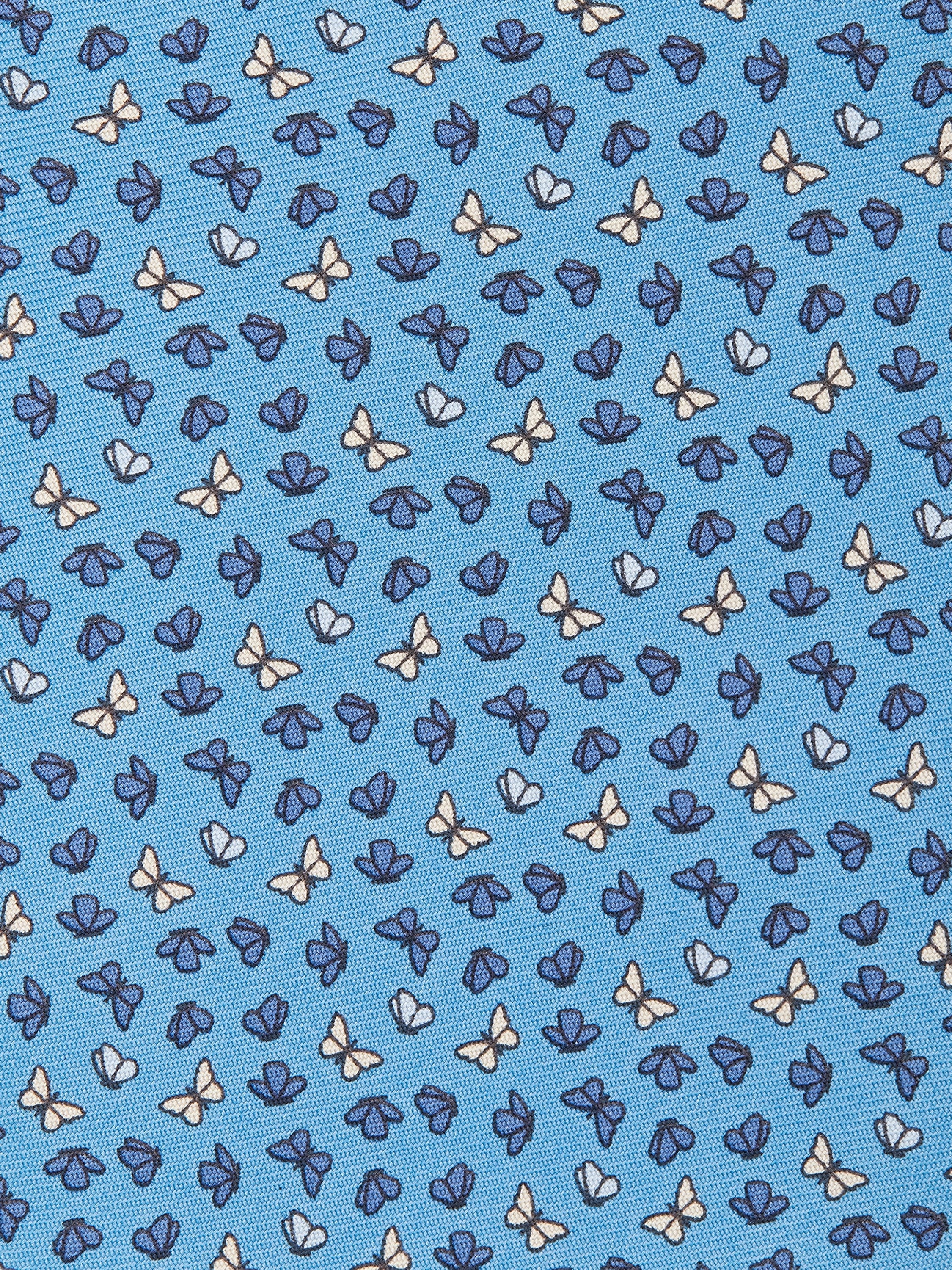 LIGHT BLUE SILK TIE - 2