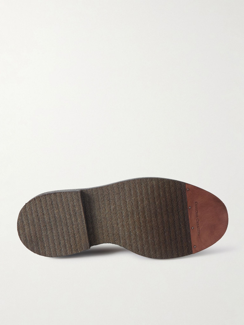 OFFICINE CREATIVE Aston 003 Suede Derby Shoes Taupe outlook