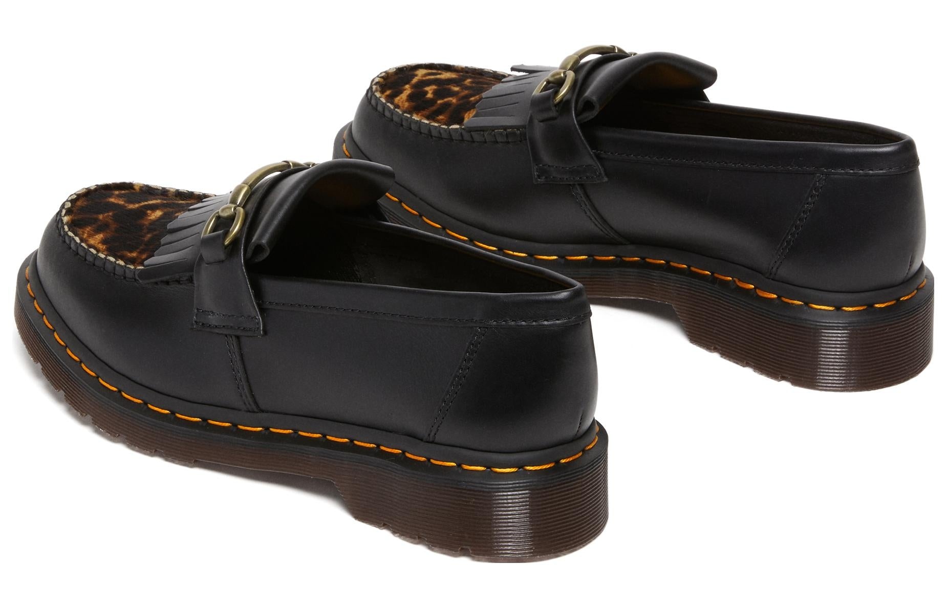 Dr. Martens Adrian Snaffle Hair On Loafers 'Black Leopard' 27730001 - 3