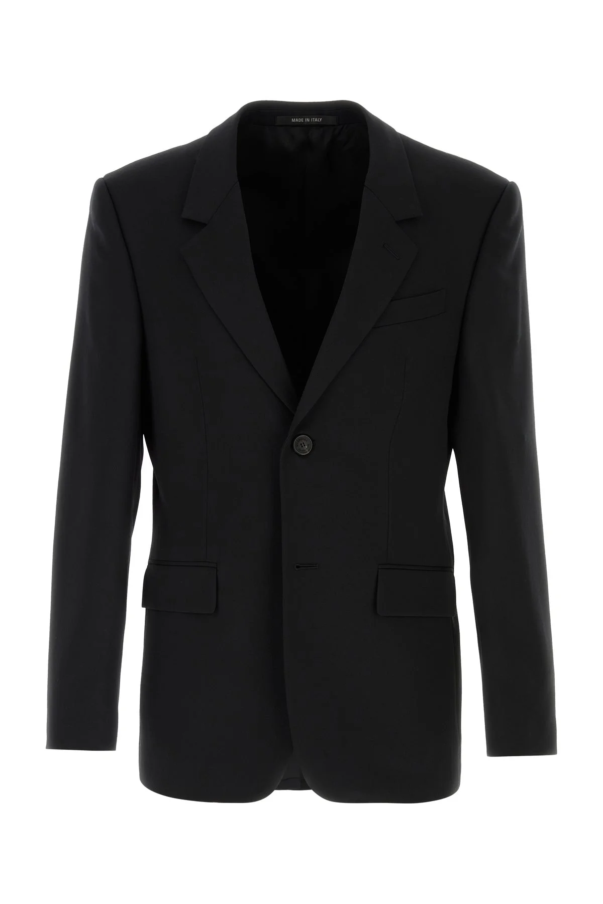 Black wool blazer - 1