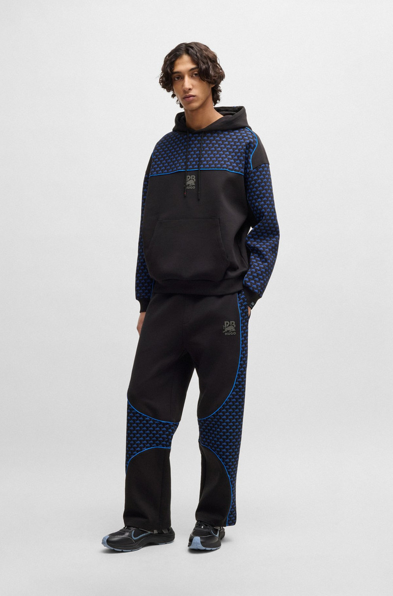 HUGO HUGO X RB TRACKSUIT BOTTOMS WITH PIPING DETAILS outlook