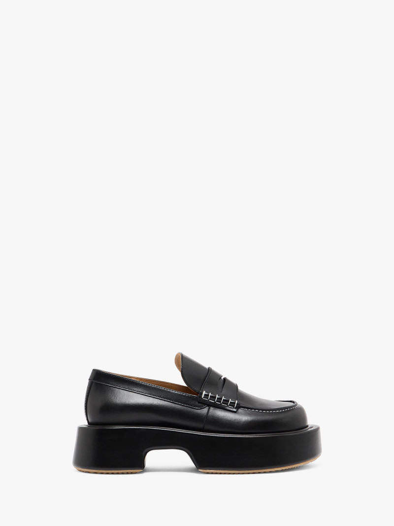 LEATHER PLATFORM MOCCASSIN - 1