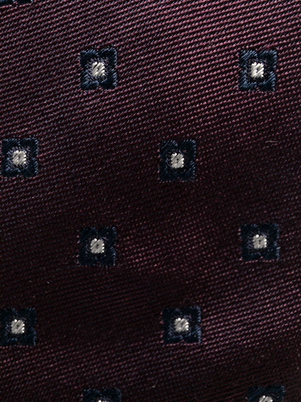 pattern-embroidered tie - 2