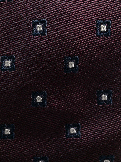 Brunello Cucinelli pattern-embroidered tie outlook