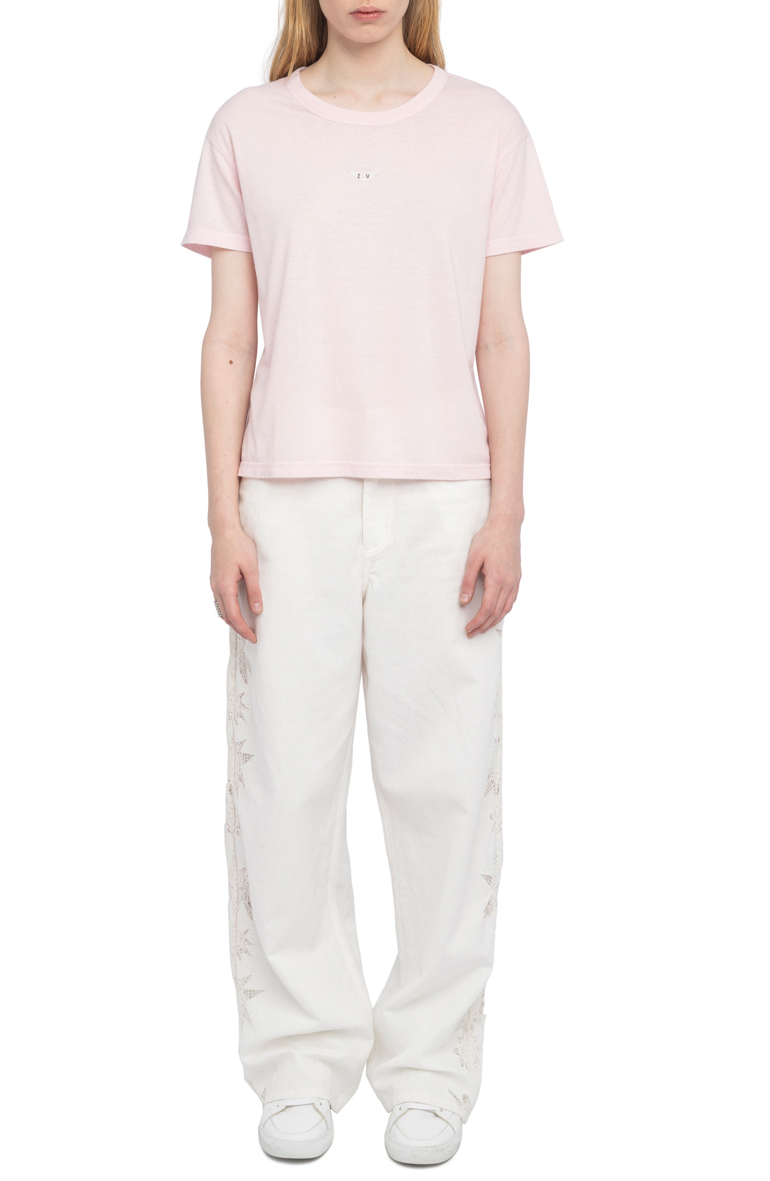 Zadig & Voltaire Marta Diamante Wings T-Shirt in Candy at Nordstrom - 6