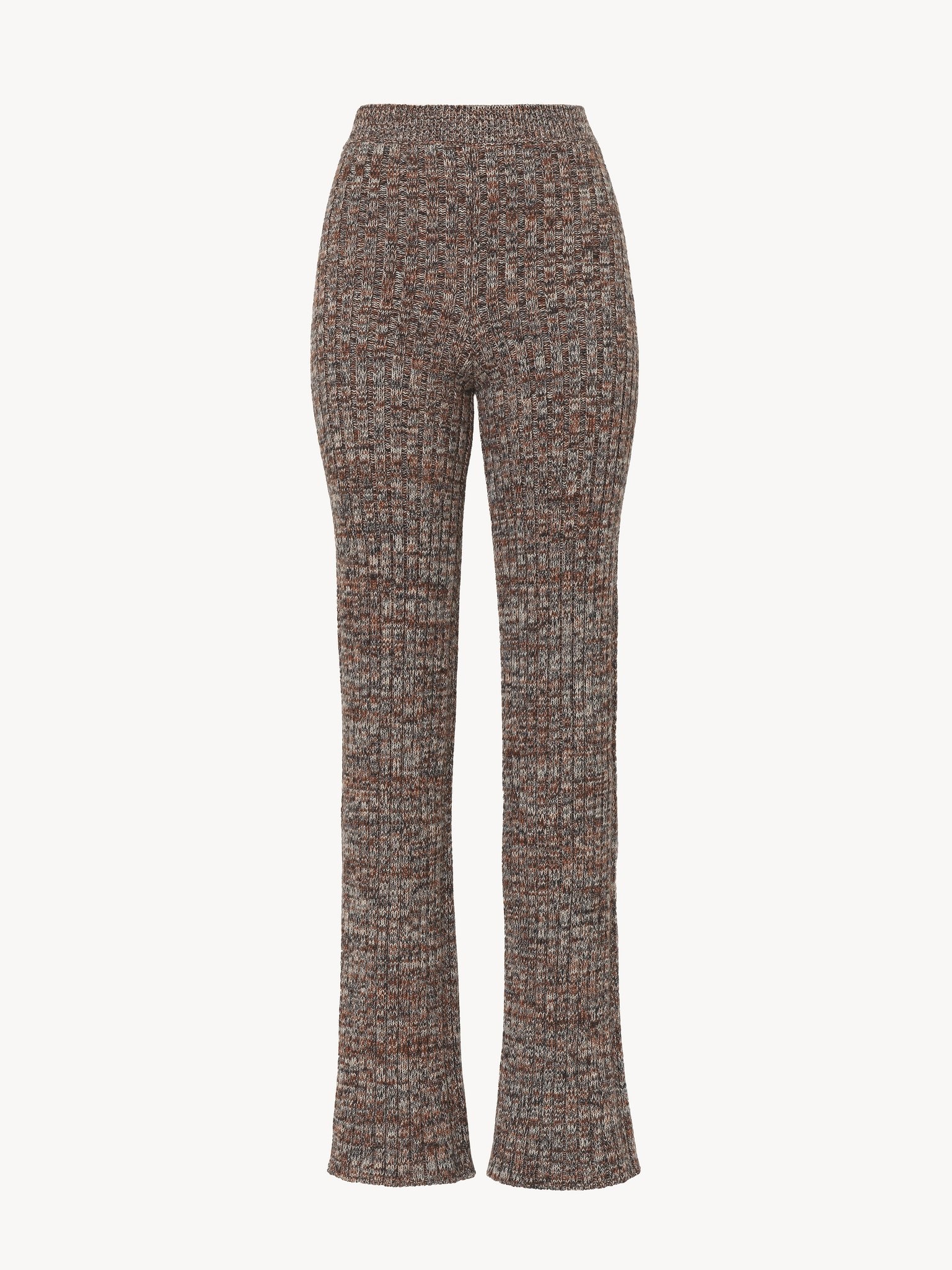 KNITTED FLARED TROUSERS - 3