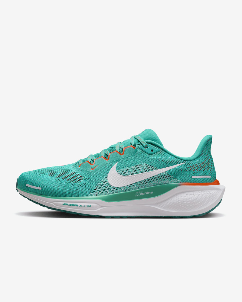 Nike Pegasus 41 NFL 마이애미 돌고래 남성 도로 실행 신발 - 1
