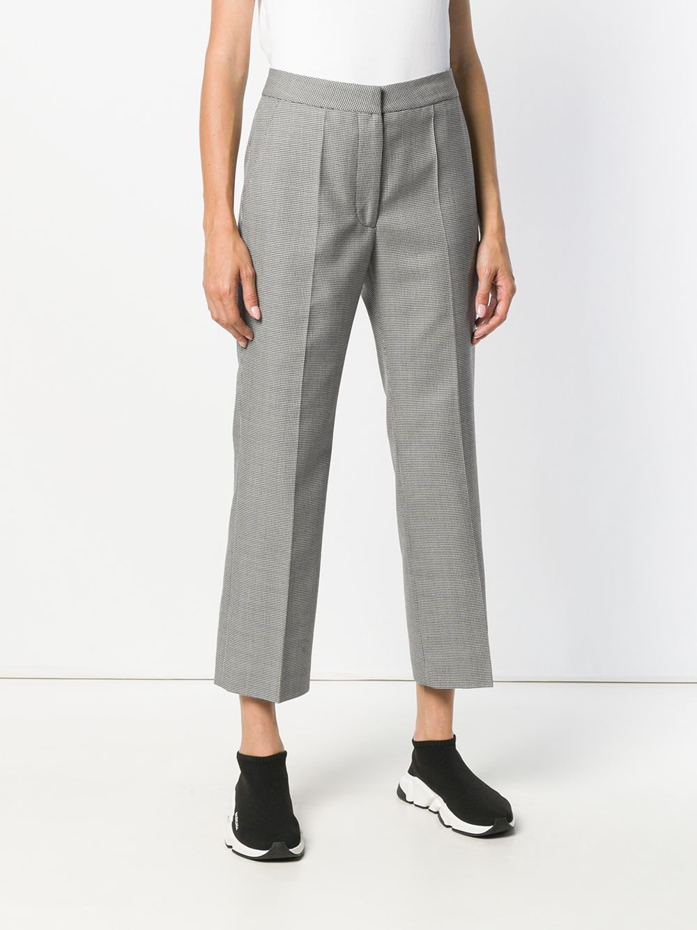 cropped high waisted trousers - 3