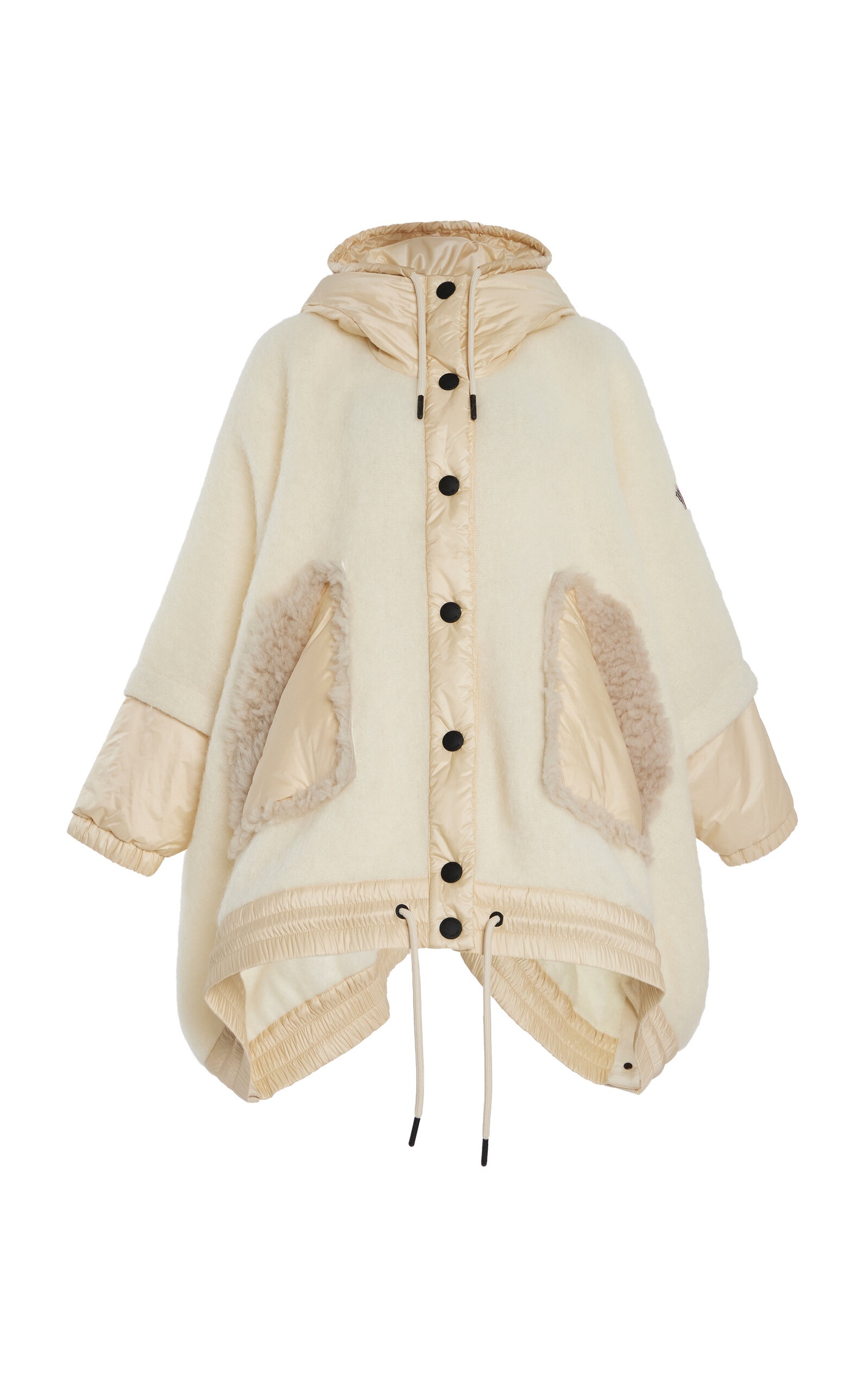 Moncler Grenoble Wool Cape ivory | REVERSIBLE