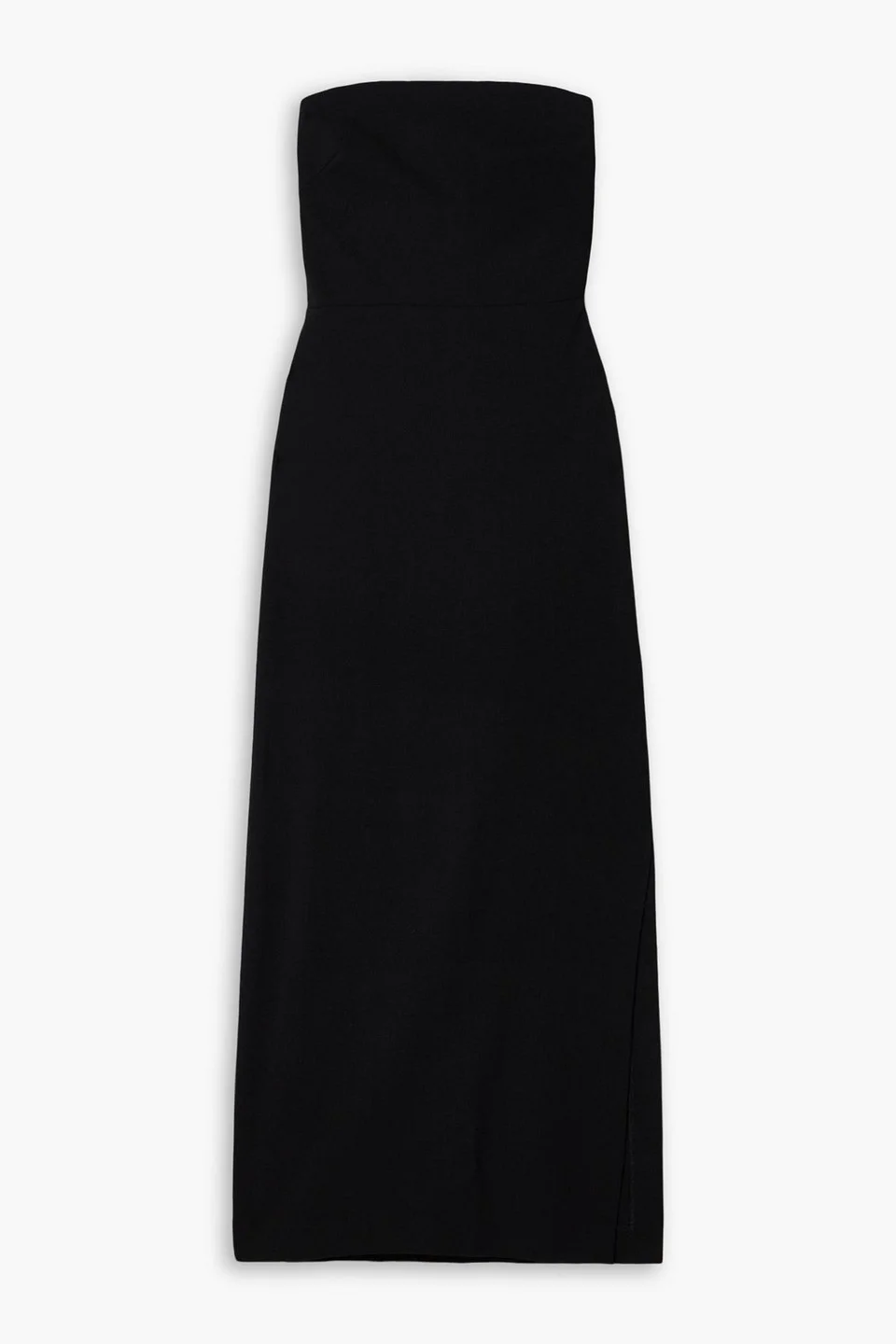 Strapless wool-blend crepe maxi dress - 1