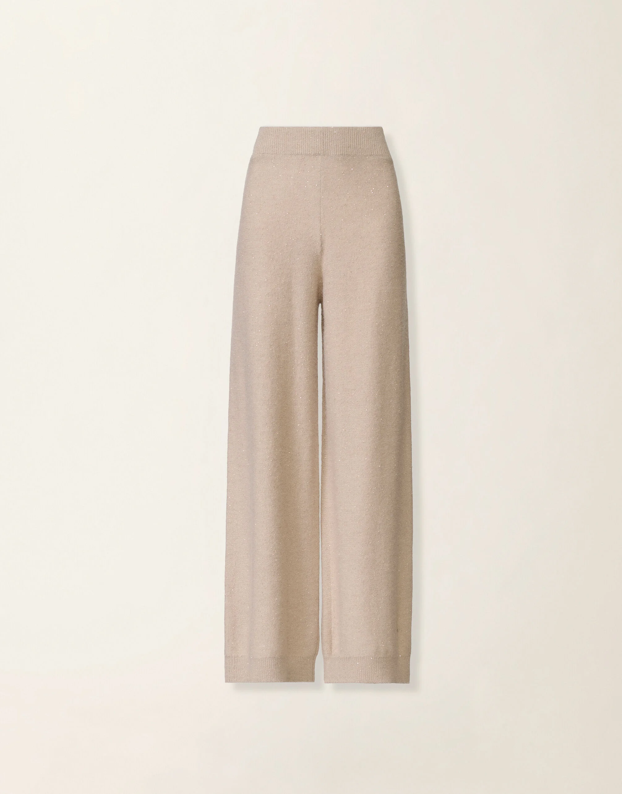 Wool and silk trousers with sequins - 1