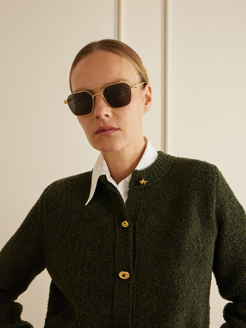 Cartier Pasha Gold-tone Aviator-style Sunglasses outlook