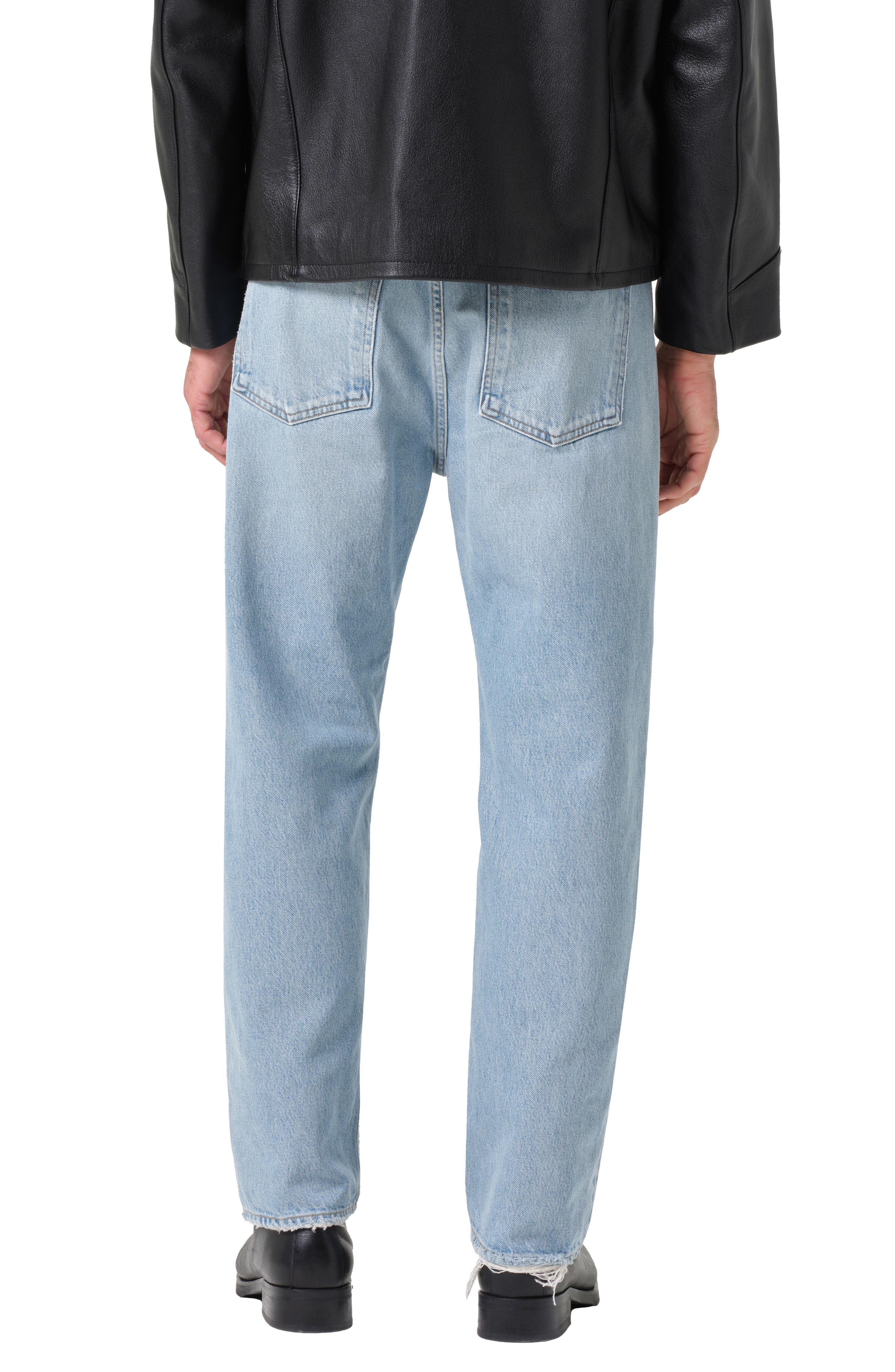 AGOLDE '90s Mid Rise Relaxed Straight Leg Jeans in Force (Vint Marbled Ind) at Nordstrom - 2