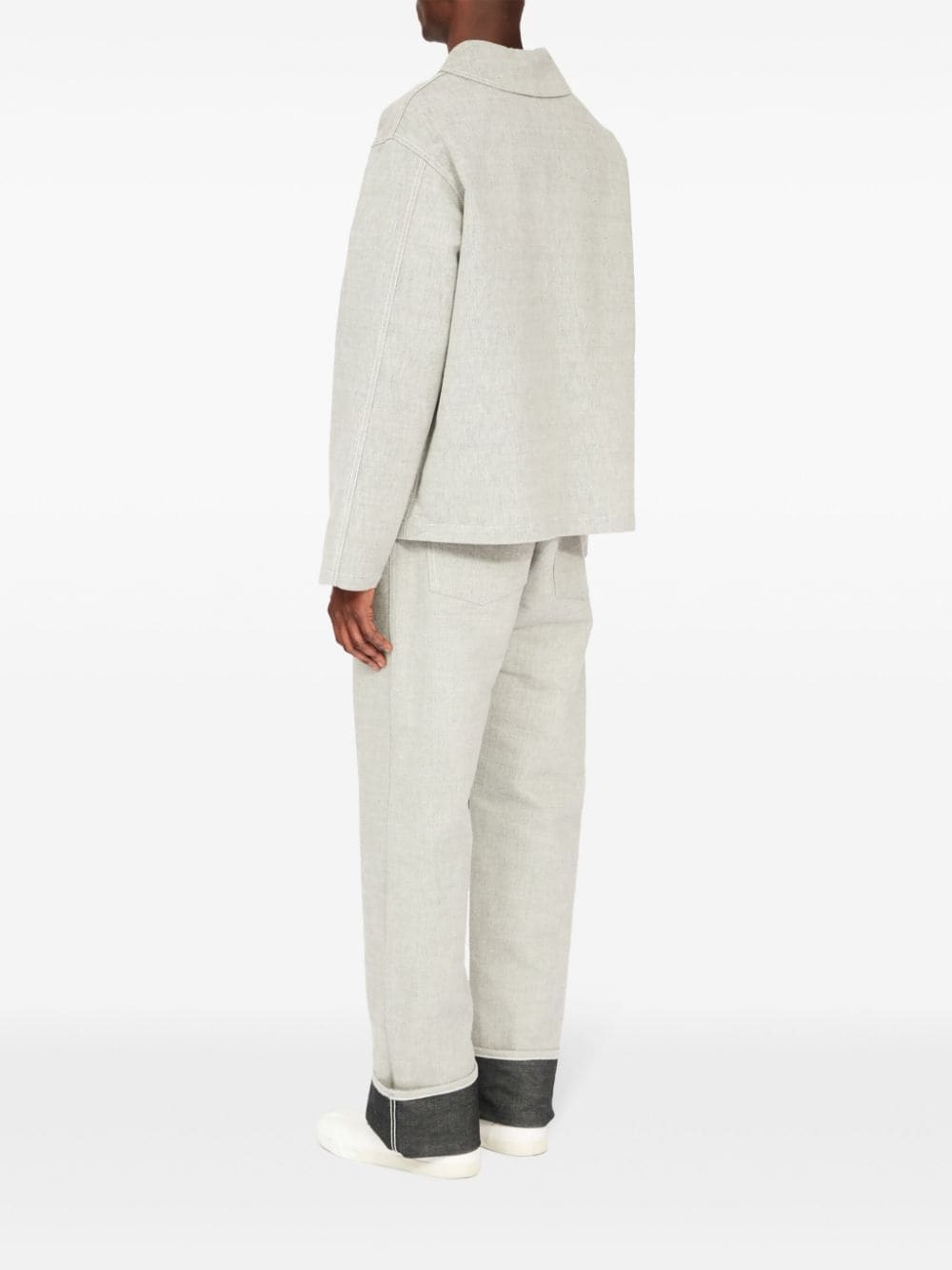 button-down cotton jacket - 6