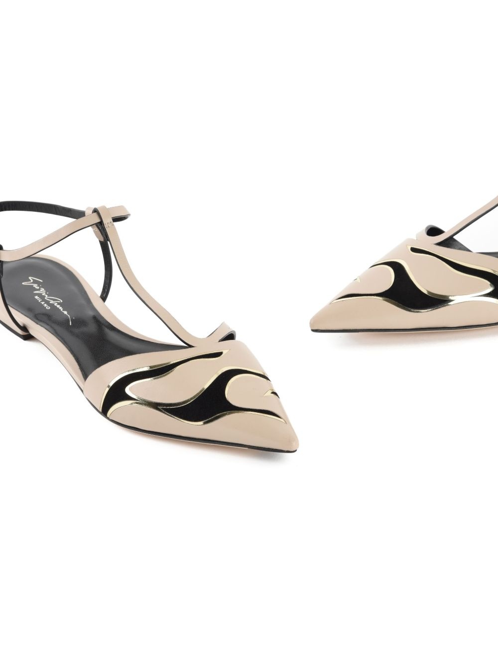 leather ballerina shoes - 5