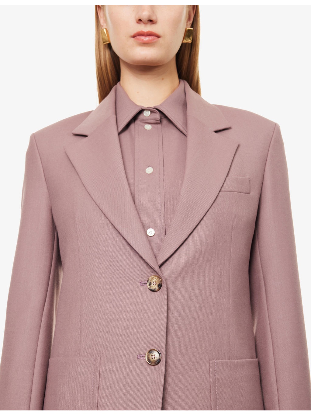 Single-Breasted Notch-Lapel Wool-Blend Blazer - 5