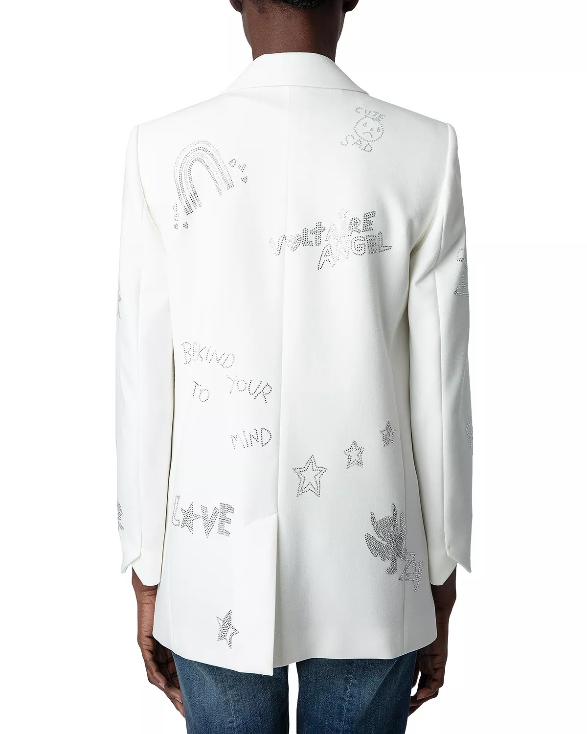 Viva Multistrass Rhinestone Embellished Blazer - 2