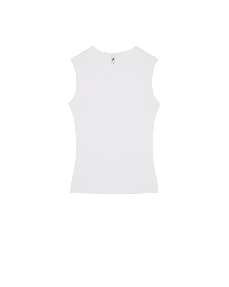 The Muse Tank: Cotton Jersey White 1