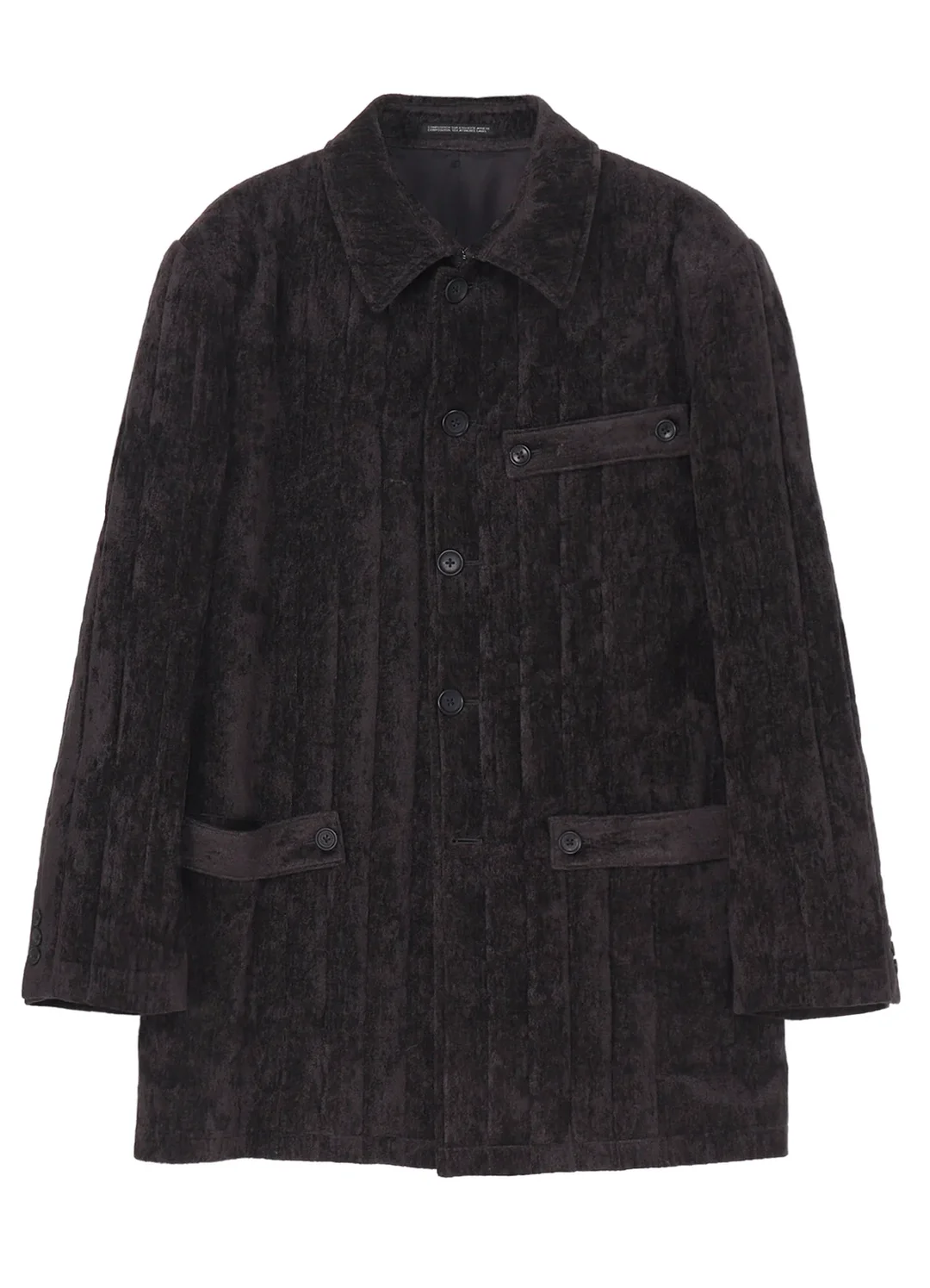 Tab Detail Paded Jacket - 1