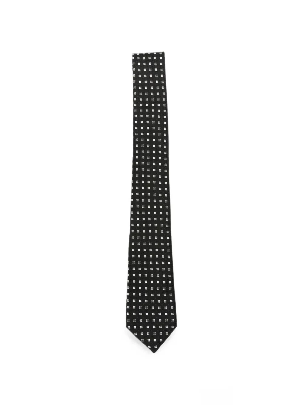 Tie Silk "Sti003.S0385 Nwa Black White" - 1