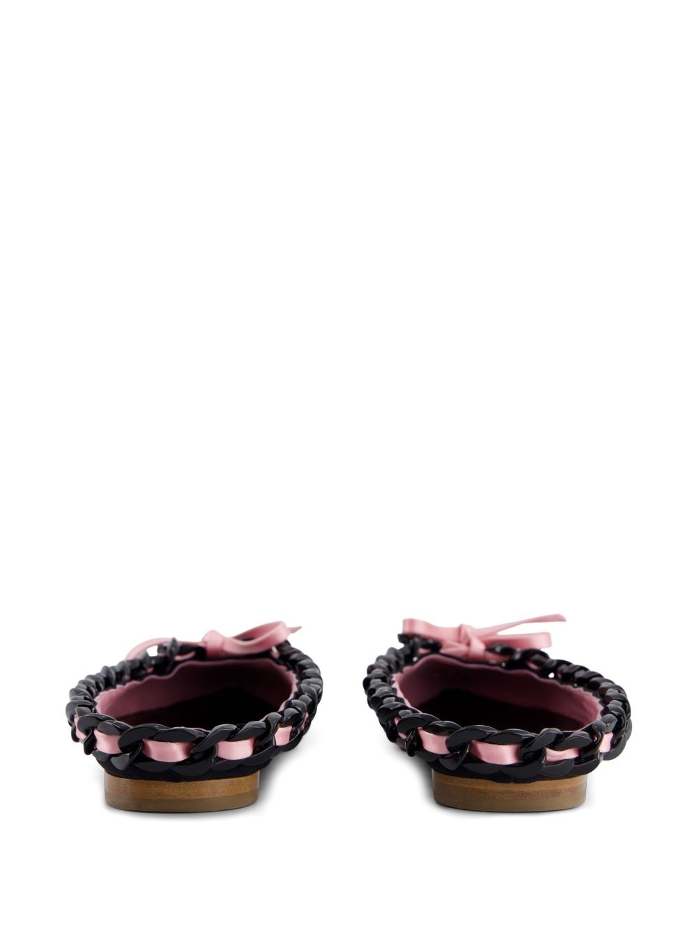 bow-detail slippers - 3