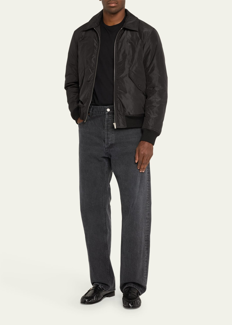 SAINT LAURENT Men's Loose-Fit Faded Denim Jeans outlook
