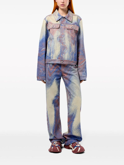 CAMPERLAB swirl-print denim jacket outlook