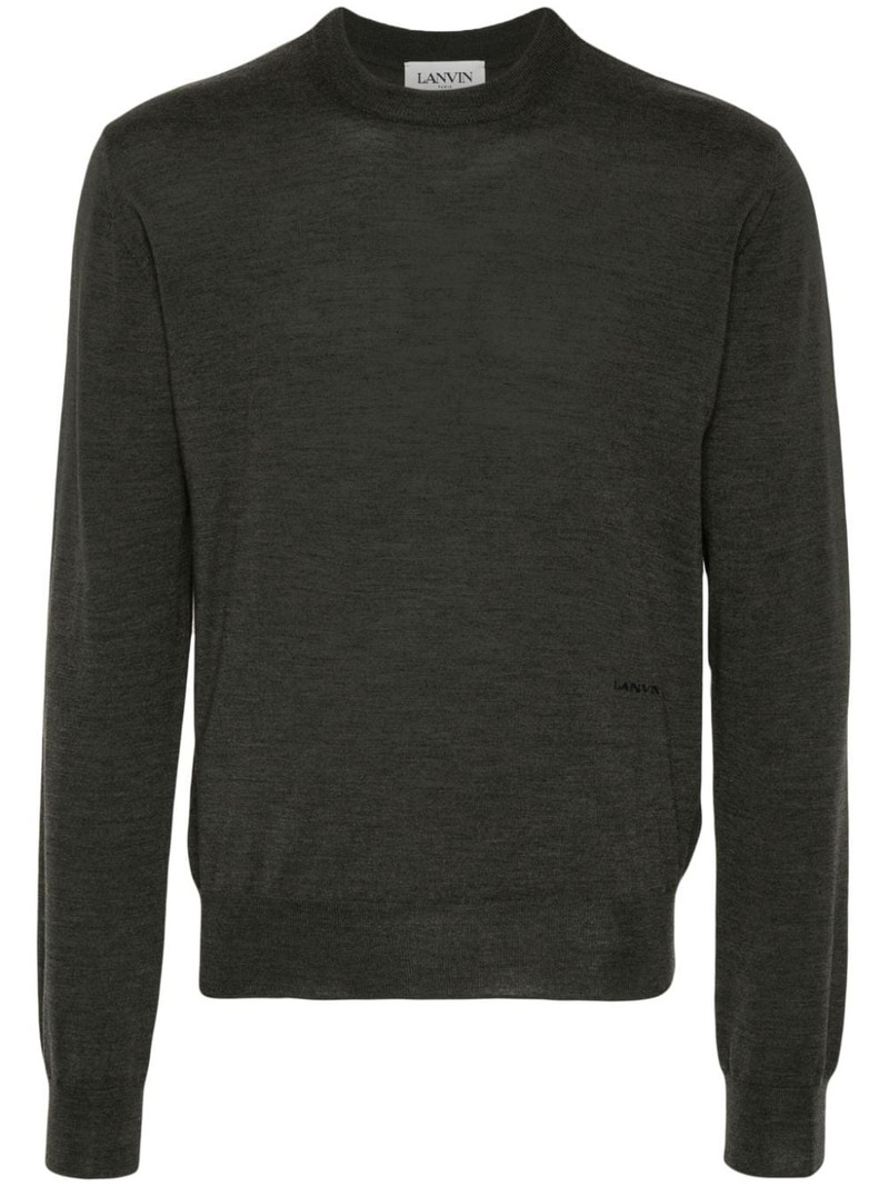 seam-detail wool jumper 1