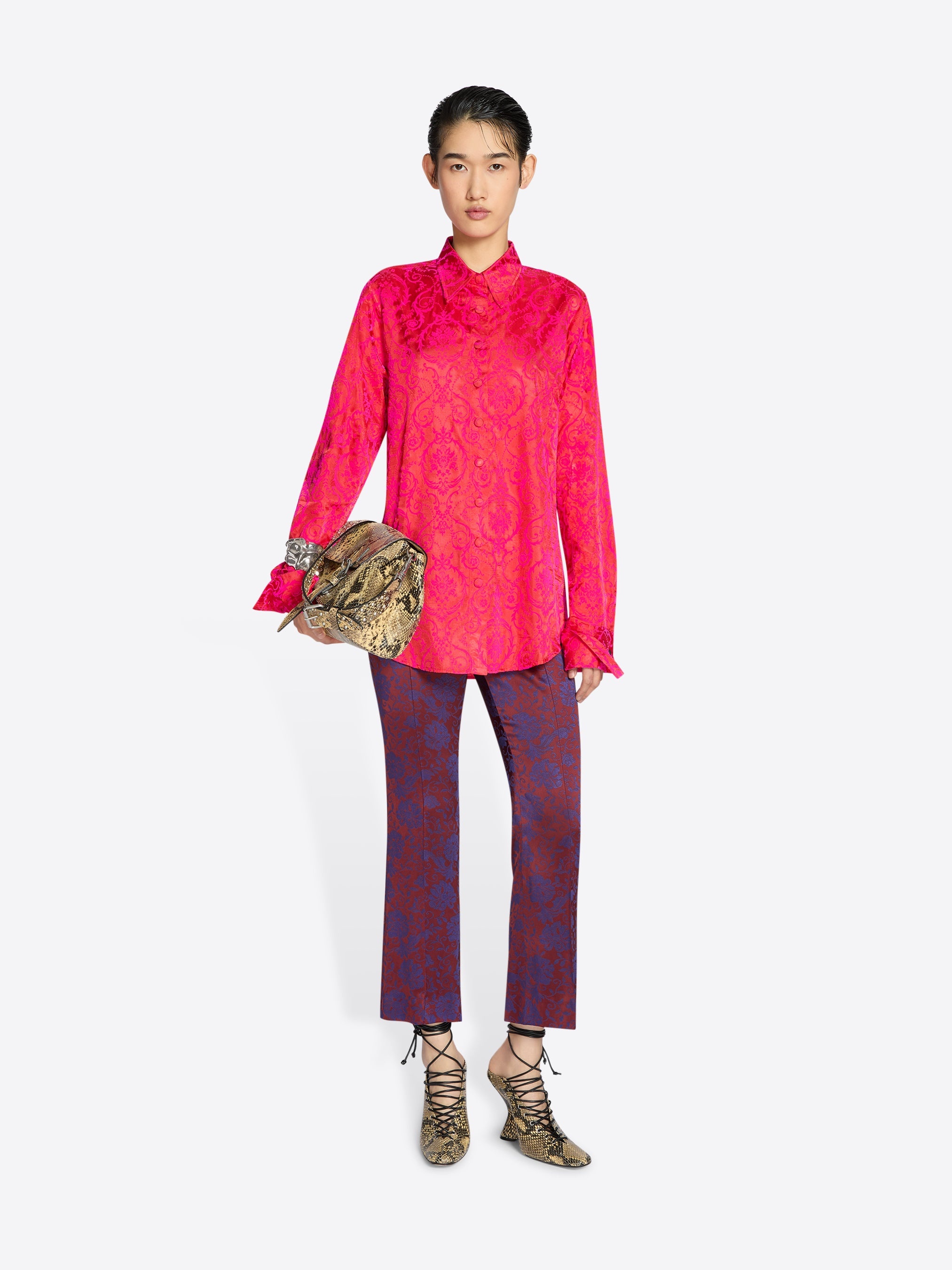 BAROQUE MOTIF SHIRT - 2