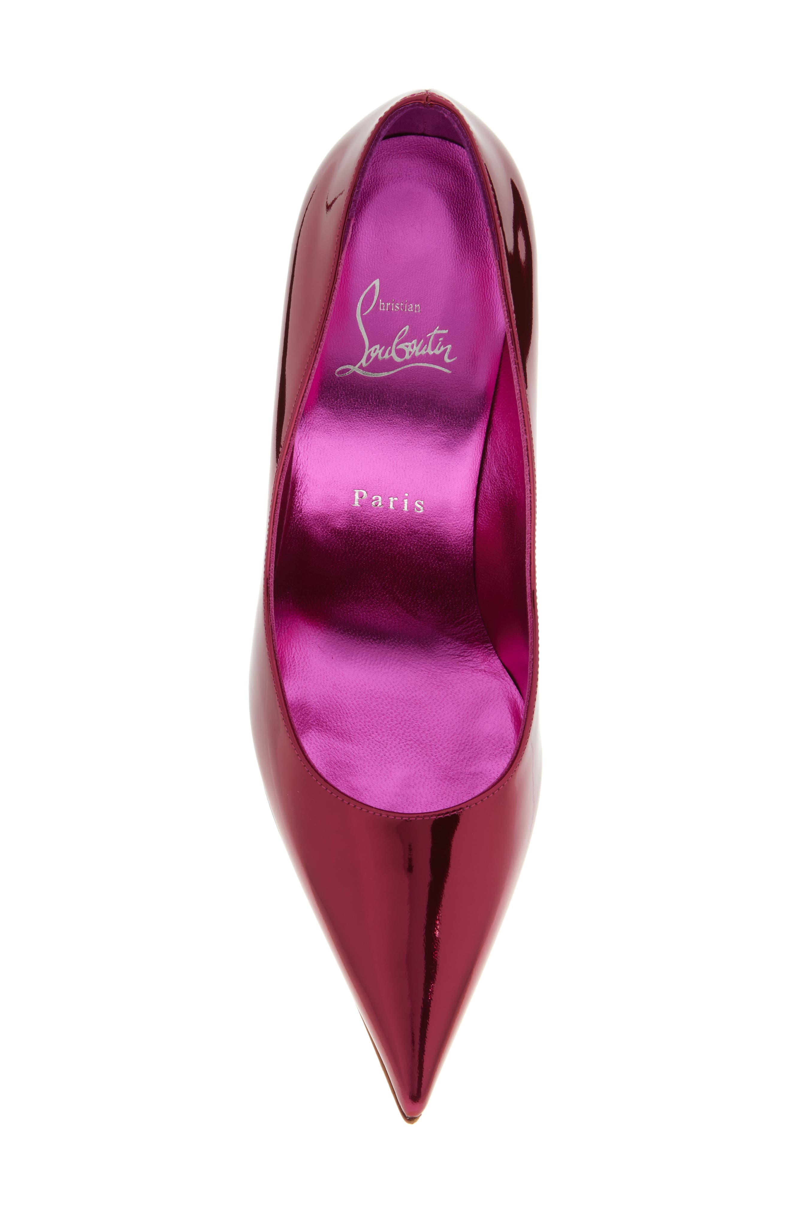 Christian Louboutin Miss Z Metallic Leather Pump in P959 Billy at Nordstrom - 5