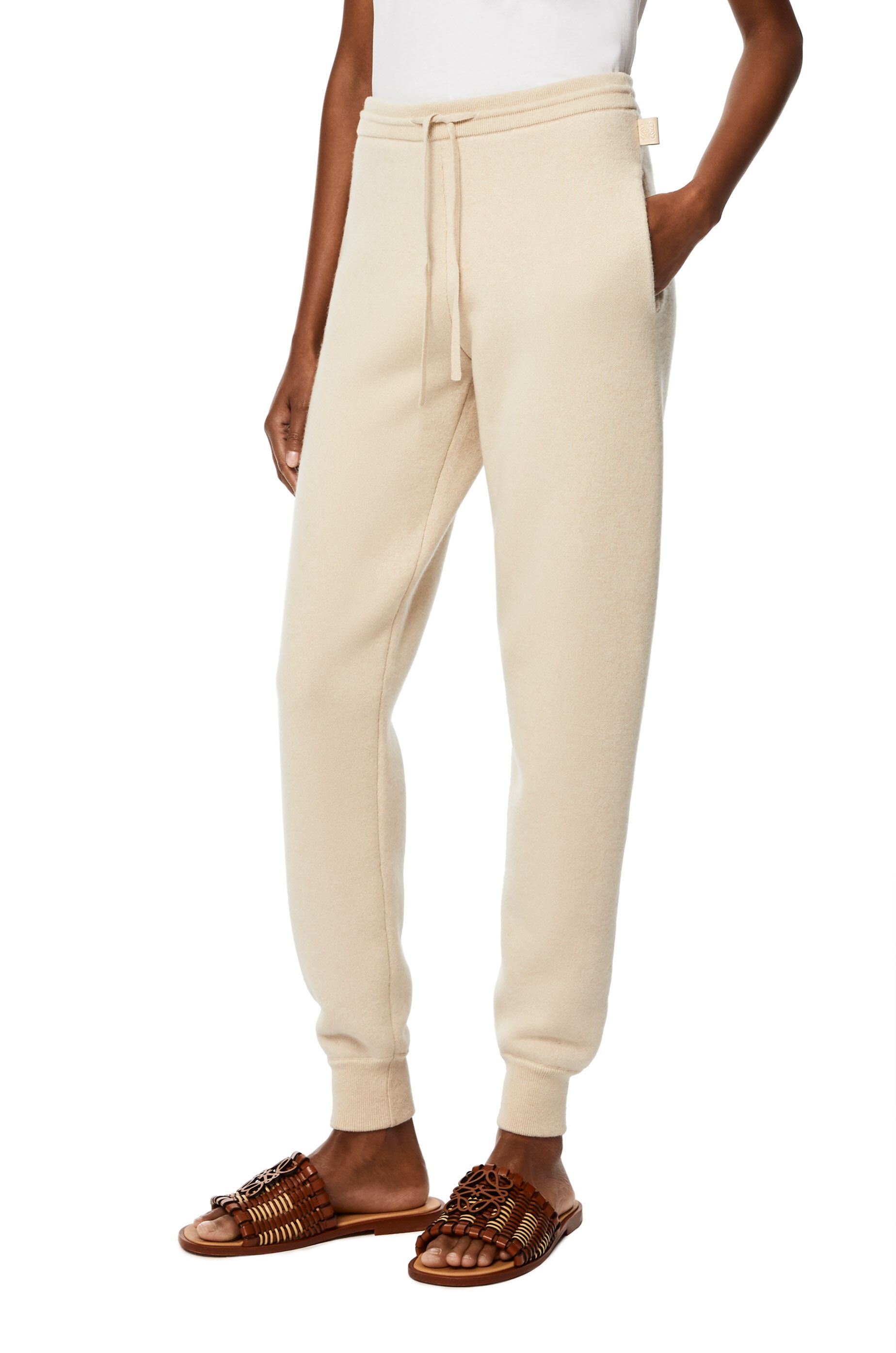 Knit track trousers in cashmere - 3