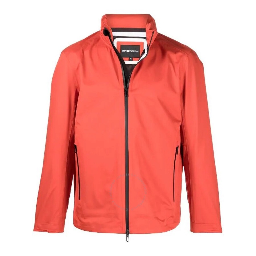 Emporio Armani Orange Water-repellent Travel Windbreaker Jacket - 6