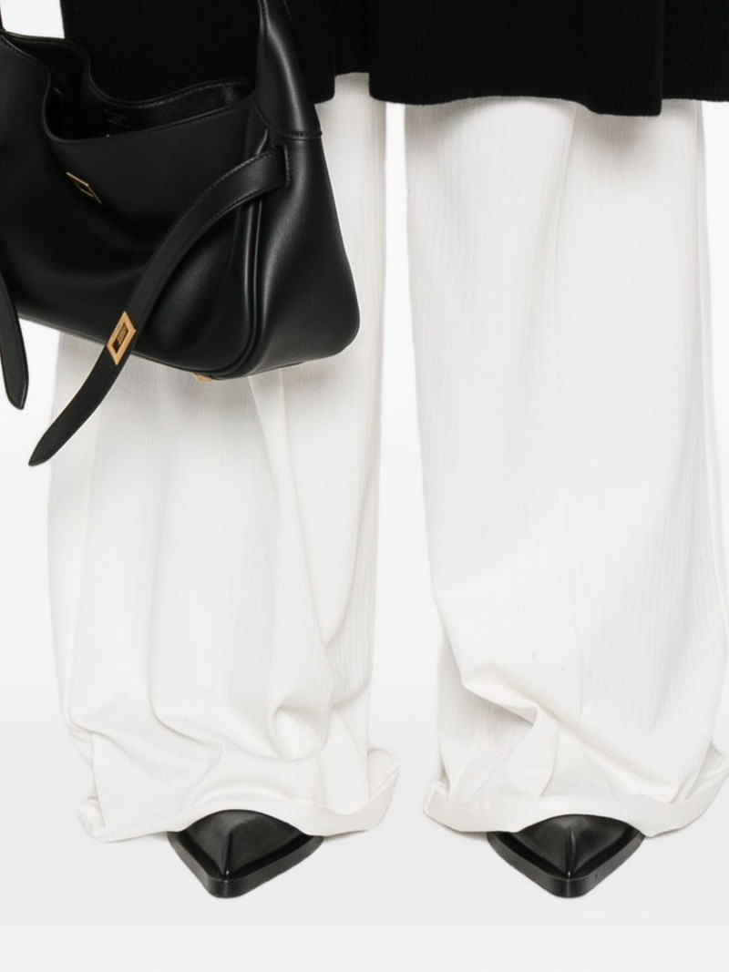 extreme cashmere round-neck ribbed sweater dress outlook