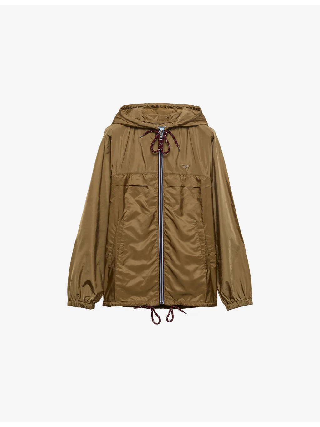 Re-Nylon Lightweight Hooded Woven Raincoat - 1